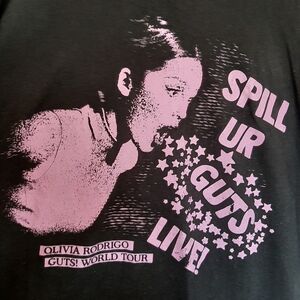 Olivia Rodrigo 2024 Spill Your Guts Live! World Tour T Shirt , XXL